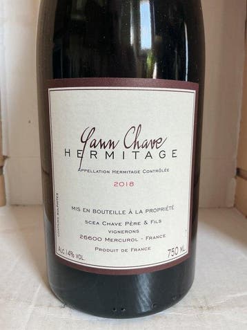 2018 Domaine Yann Cave - Hermitage - 1 Fles (0,75 liter), Nieuw