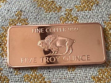 Monde. 5 oz America Ship - 999 Kupfer (Sans prix de réserve)