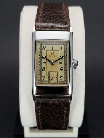 Omega - * Art Deco Tank Case Elegant Two-Tone Dial * -, Nieuw