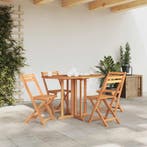 vidaXL Tuintafel inklapbaar 120x70x75 cm massief teakhout, Verzenden, Nieuw
