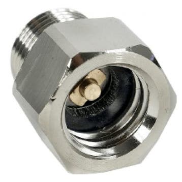 Messing adapter CO2 fles 430g naar DIN aansluiting voor redu, Verzenden