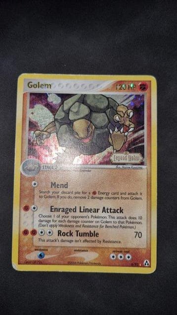 Pokémon - 1 Card - Golem 6 Tampon ligue - EX - EX Legend