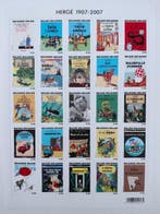 Hergé - 1 Postzegelvel van 25 postzegels - Albums Tintin -, Nieuw