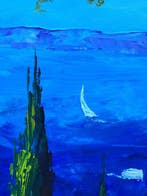 NOLAC - Tableau original de NOLAC peint au couteau en 2026 -, Antiquités & Art