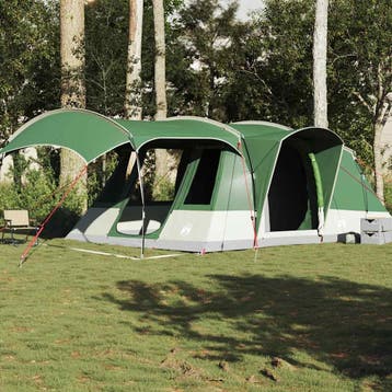 vidaXL Tunneltent 5-persoons waterdicht groen, Caravanes & Camping, Verzenden