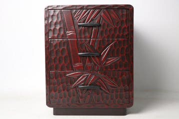 Ladekast - Hout - Bamboo Relief 3 Laden