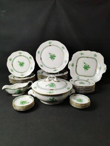 Herend apponyi verde - Servizio da TAVOLA - 1.Wahl - In
