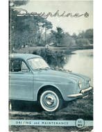 1958 RENAULT DAUPHINE INSTRUCTIEBOEKJE ENGELS