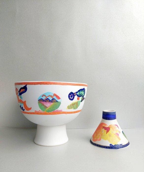 Rosenthal - Gilbert Portanier - Plateau (2) - Alta Mira -, Antiek en Kunst, Antiek | Glaswerk en Kristal