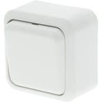 Q-LINK 1-voudige wisselschakelaar opbouw polarwit 250V LED, Doe-het-zelf en Bouw, Elektriciteit en Kabels, Verzenden, Nieuw