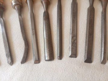 17 ciseaux a bois de menuisier ébéniste - Werkgereedschap