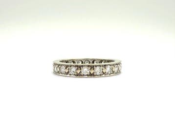 Zonder minimumprijs - Ring - 18 karaat Witgoud - 1.20ct. tw., Bijoux, Sacs & Beauté, Bagues