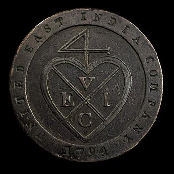 Brits India. East India Company. 1/48 Rupee (Dub) 1794