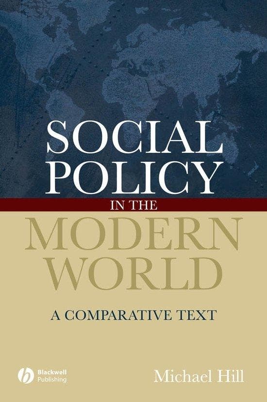 Social Policy In The Modern World 9781405127240 Michael Hill, Livres, Langue | Anglais, Envoi