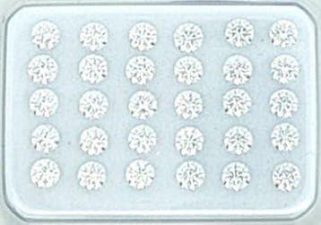 30 pcs Diamant (Natuurlijk) - 1.00 ct - Rond - F, D, Nieuw