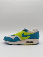 Nike - Nike Air Max 1 White Blue Glow Volt - Sneakers -, Nieuw