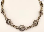 Collier - 18 carats Or jaune, Argent Diamant (Naturelle) -, Nieuw