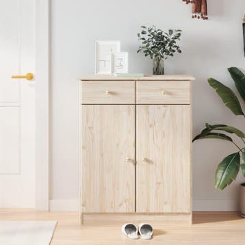 vidaXL Schoenenkast ALTA 77x35x96 cm massief grenenhout, Verzenden