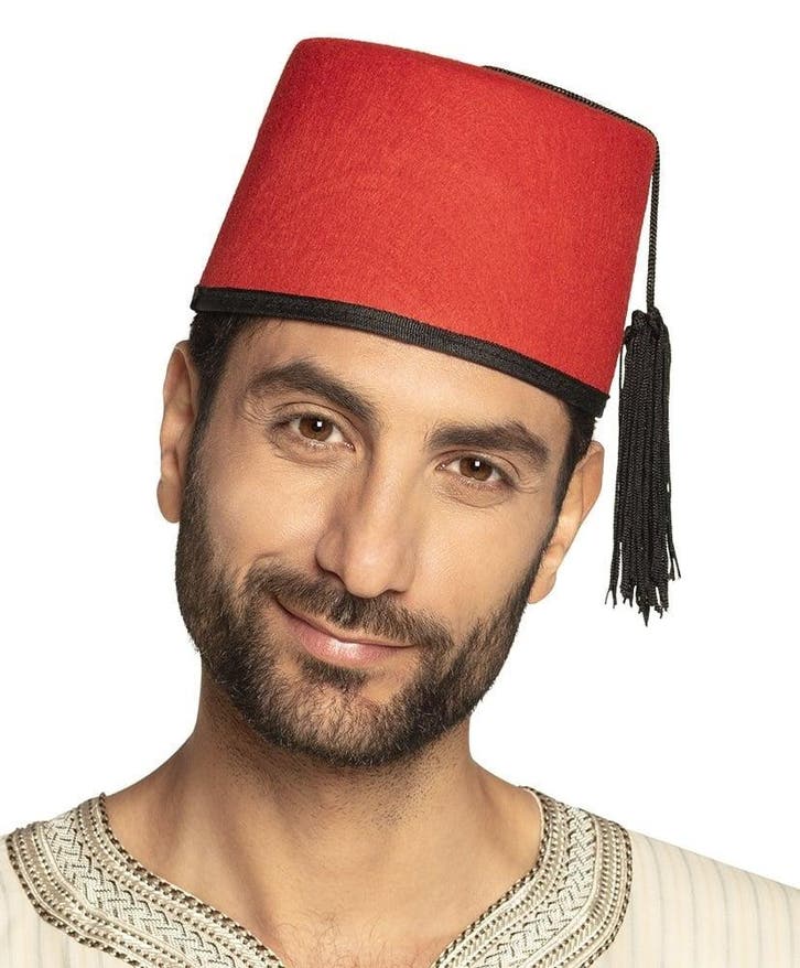 Fez Hoed Rood, Hobby en Vrije tijd, Feestartikelen, Nieuw, Verzenden