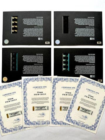Pirates of the Caribbean – Rare Set of 4 Mounted 35mm Film, Nieuw