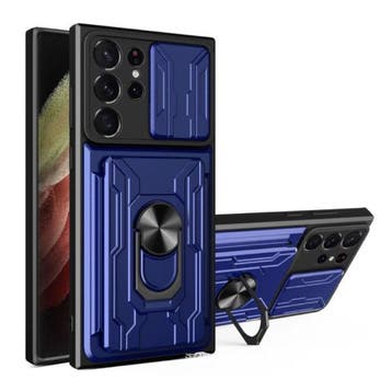 Samsung Galaxy S22 Plus - Card Slot Hoesje met Kickstand en, Verzenden