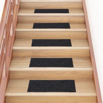 vidaXL Trapmatten zelfklevend 15 stuks 60x25 cm donkergrijs, Verzenden