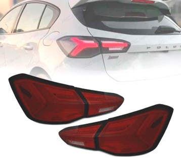 FEUX ARRIÈRE FORD FOCUS MK4 18-21 LED DYNAMIQUE ROUGE FUMÉ, Auto-onderdelen, Verzenden, Nieuw
