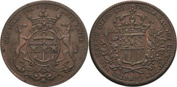 Kupferjeton 1730 Frankreich-dijon, Verzenden, België