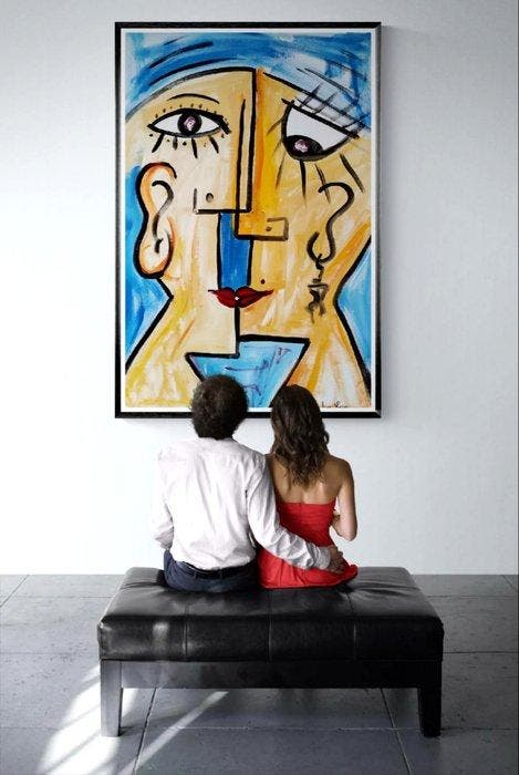 Luc Mora - Yours lips - XXL, Antiquités & Art, Art | Objets design