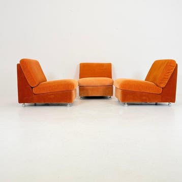 Sofa - stof - Drie modulaire loungestoelen