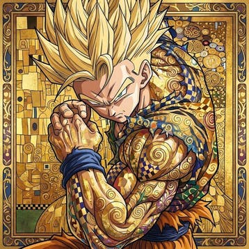 daveY - MAJIN VEGETA x GOHAN SSJ2 x KLIMT - GOLDEN SAIYANS, Nieuw