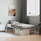 vidaXL Bedframe metaal wit 80x200 cm, Huis en Inrichting, Slaapkamer | Bedden, Verzenden, Nieuw