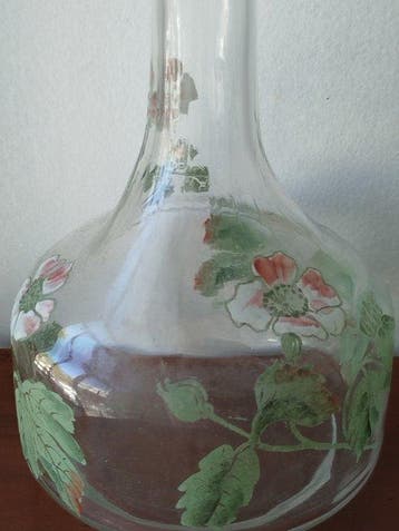 François Théodore Legras (1839-1916)- Grande carafe émaillée