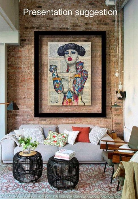 Margot Laffon - Breaking Golden Chains- Original -, Antiquités & Art, Art | Objets design
