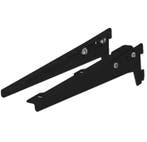 Set van 2 dragers verstelbaar 300 mm zwart gelakt, Nieuw