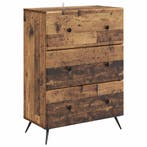 vidaXL Ladekast Oud hout 66 x 34,5 x 90 cm Bewerkt hout, Verzenden