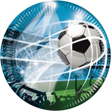 Voetbal Borden Karton 23cm 8st, Verzenden