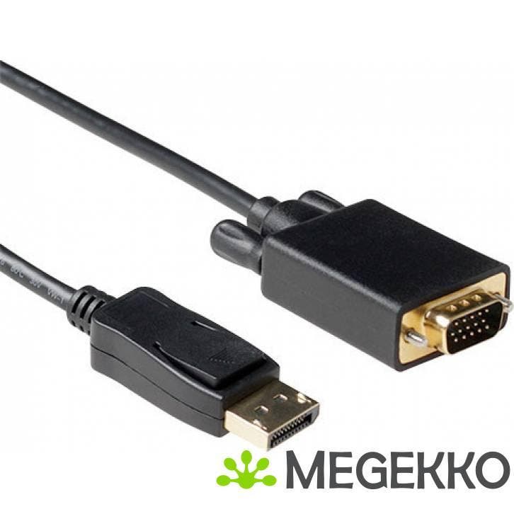 ACT 2 meter Verloop kabel DisplayPort male naar VGA male, Computers en Software, Overige Computers en Software, Nieuw, Verzenden