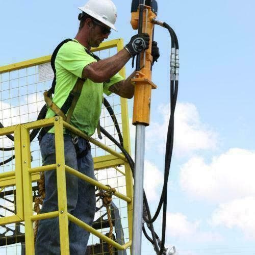 Rhino Hydraulische palenrammer de sterkste in zijn soort., Jardin & Terrasse, Outils à main, Enlèvement ou Envoi