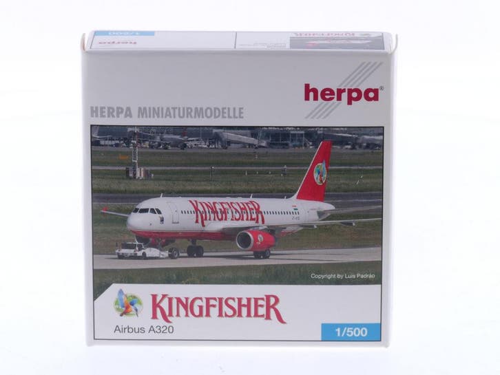 Schaal 1:500 Herpa 502238 Kingfisher Airbus A320 Reg. VT-..., Hobby & Loisirs créatifs, Modélisme | Avions & Hélicoptères, Enlèvement ou Envoi