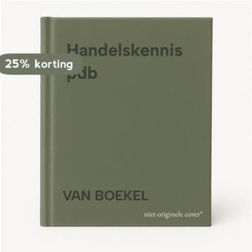 Handelskennis pdb 9789001092276 VAN BOEKEL, Verzenden, VAN BOEKEL