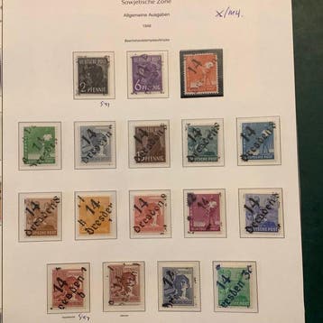 Occupation alliée - Allemagne (zone soviétique) 1948/1949 -, Gestempeld