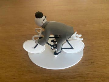 Moulinsart - Figurine - Tintin et Milou à vélo - N&B HS -