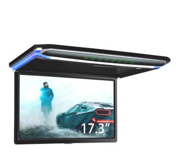 ECRAN DE TOIT DE VOITURE 17.3 ULTRA FIN AVEC LUMIÈRE LED HD, Autos : Divers, Autoradios, Verzenden
