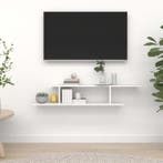 vidaXL Tv-wandschap 125x18x23 cm bewerkt hout wit, Verzenden, Nieuw