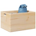 vidaXL Houten kist met handvatten 40x30x23 cm massief, Doe-het-zelf en Bouw, Kratten en Dozen, Verzenden, Nieuw