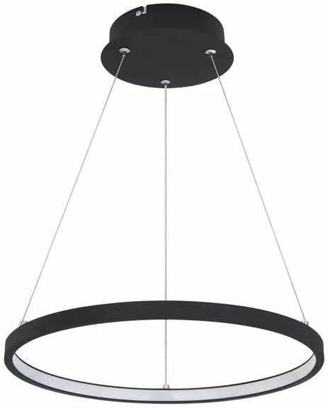 2dekans | LED hanglamp met enkele ring | Ø 38,5cm | Zwart |, Maison & Meubles, Lampes | Autre, Enlèvement ou Envoi