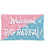 Gevelvlag Gender Reveal 1.5m, Hobby en Vrije tijd, Feestartikelen, Verzenden, Nieuw