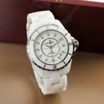 Chanel - White Ceramic J12 Automatic Diamond Index - H1628 -, Nieuw