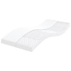 vidaXL Schuimmatras 7 zones hardheid 20 ILD 90x210 cm wit, Verzenden, Nieuw